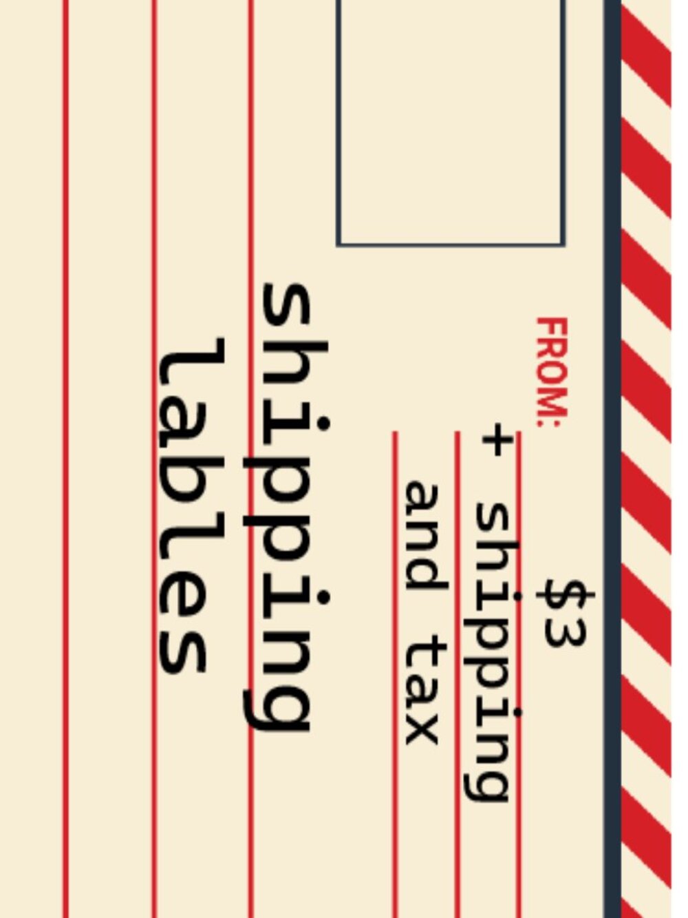 When you need an extra ship and label